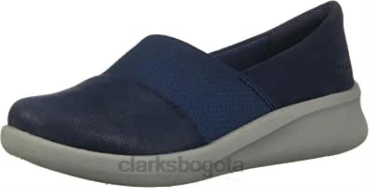 Clarks 0DX8L1764 mocasín sillian 20 moon mujer plano azul clarks mujer