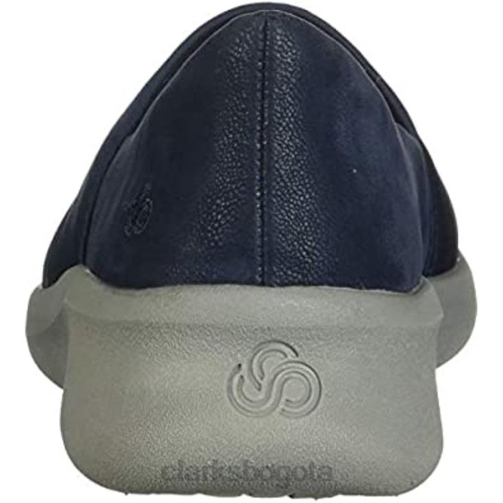 Clarks 0DX8L1765 mocasín sillian 20 moon mujer clarks azul marino sintético mujer
