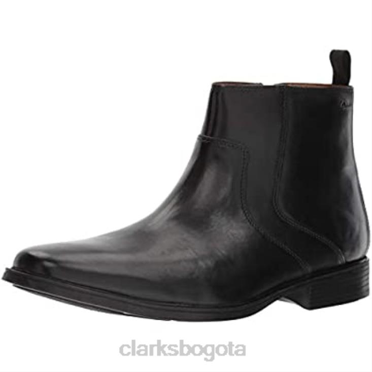 Clarks 0DX8L1766 bota baja con cremallera tilden para hombre clarks de cuero negro hombres cuero negro