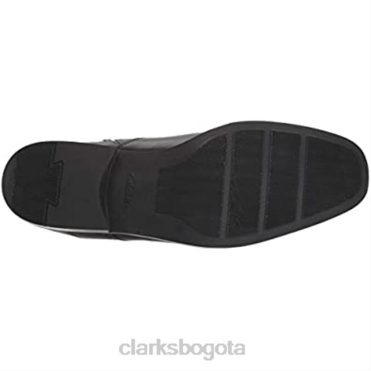Clarks 0DX8L1766 bota baja con cremallera tilden para hombre clarks de cuero negro hombres cuero negro