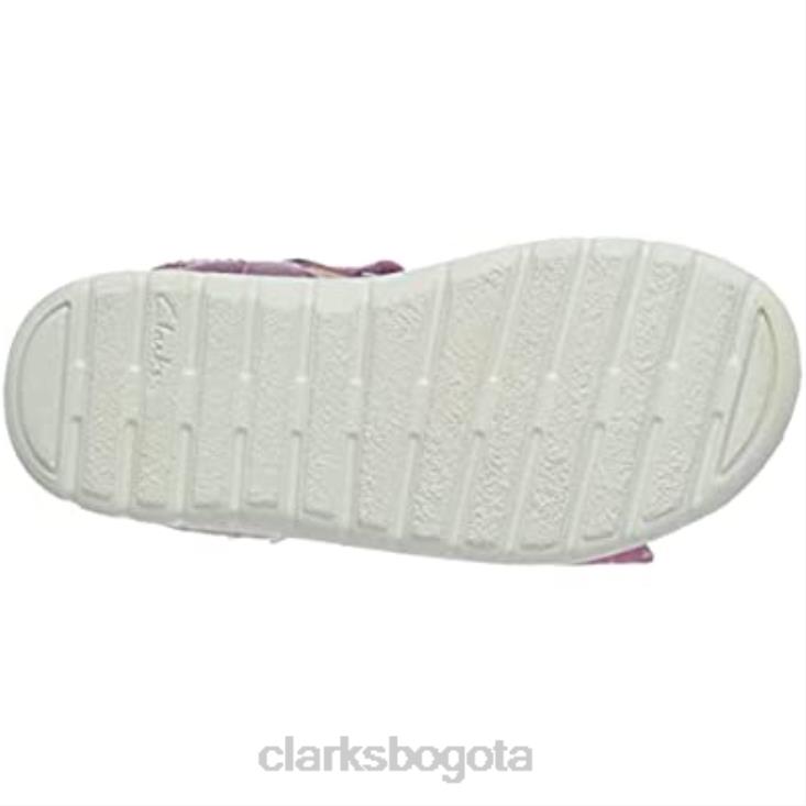 Clarks 0DX8L1769 Sandalia niña Clarks Roam Wing K de cuero rosa niños cuero rosa