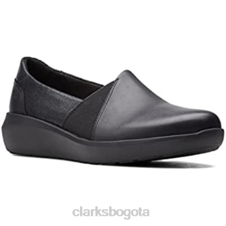 Clarks 0DX8L1772 zapatos sin cordones de mujer combi kayleigh step negros clarks mujer combinado negro