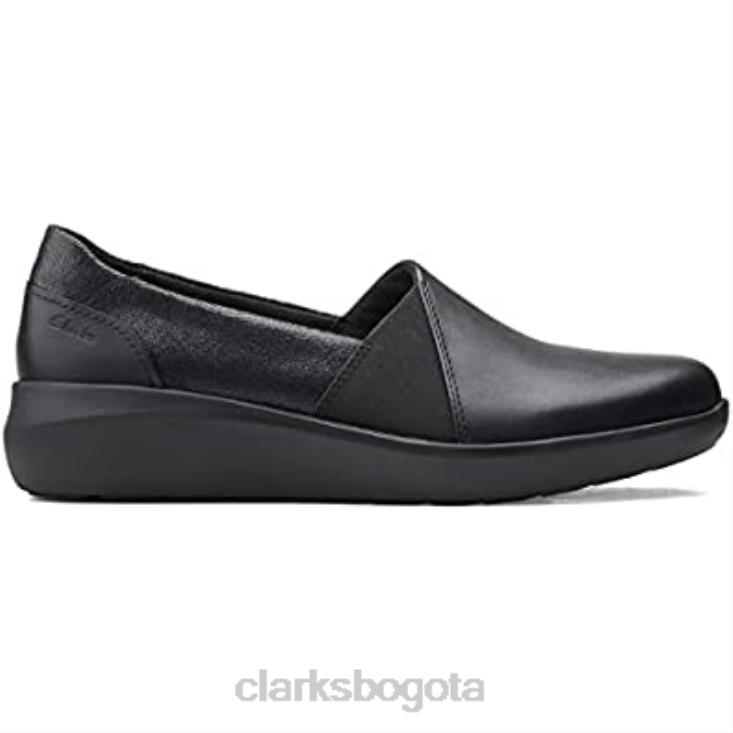 Clarks 0DX8L1772 zapatos sin cordones de mujer combi kayleigh step negros clarks mujer combinado negro