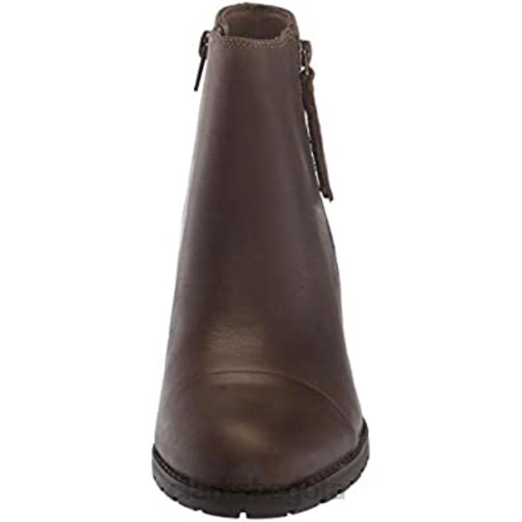 Clarks 0DX8L1773 botas de moda verona melocotón para mujer clarks oliva cuero mujer