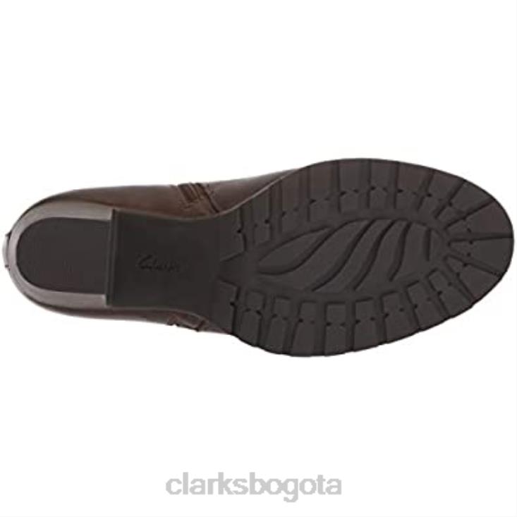 Clarks 0DX8L1773 botas de moda verona melocotón para mujer clarks oliva cuero mujer