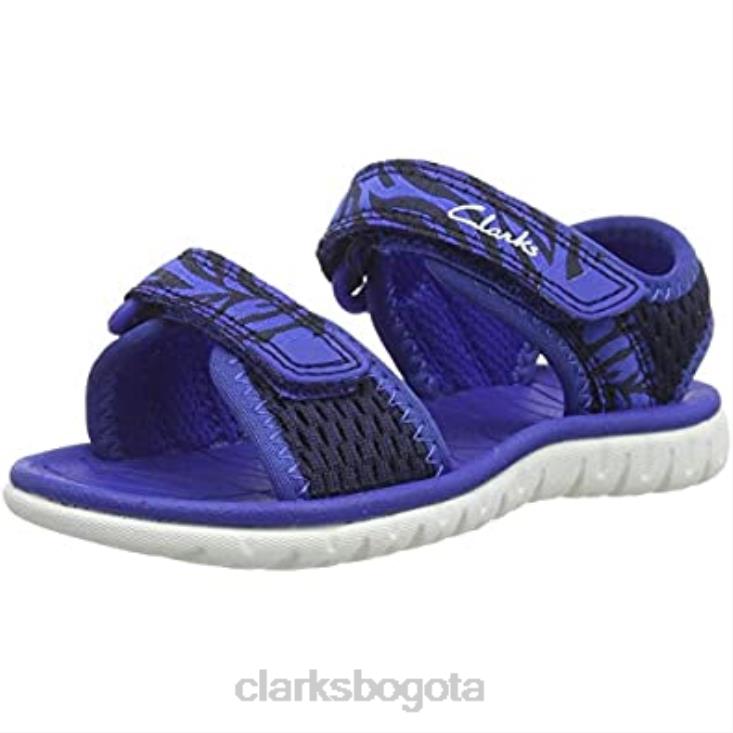 Clarks 0DX8L1774 sandalia surf tide t niño marino combi clarks niños combinado azul marino
