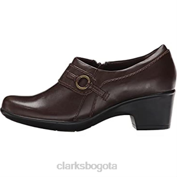 Clarks 0DX8L1775 mocasines genette new mujer con tacón medio curvo shootie m clarks mujer