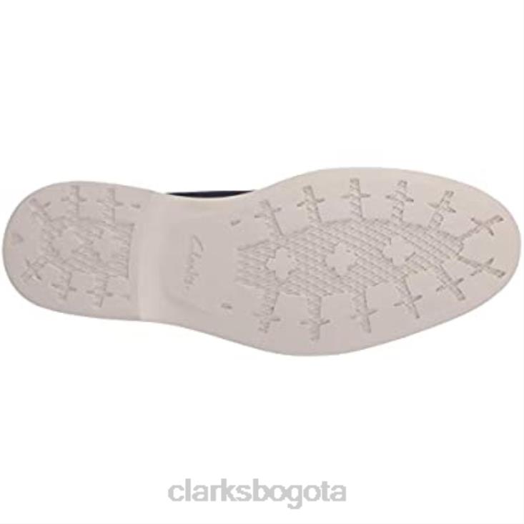 Clarks 0DX8L1779 Botas chukka medias Malwood de Clarks de nobuk azul marino para hombre hombres