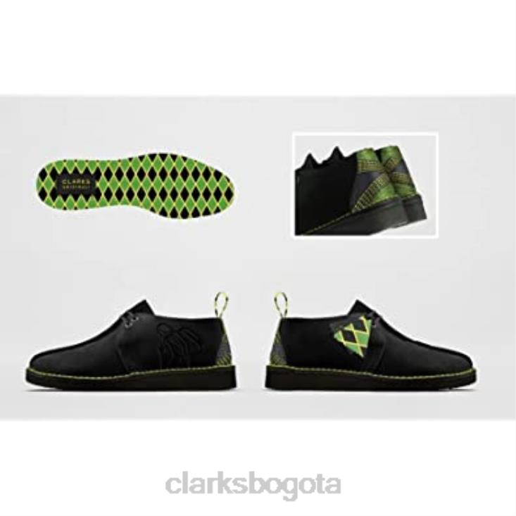 Clarks 0DX8L1781 clarks jamaica desert trek para hombre negro/multi hombres