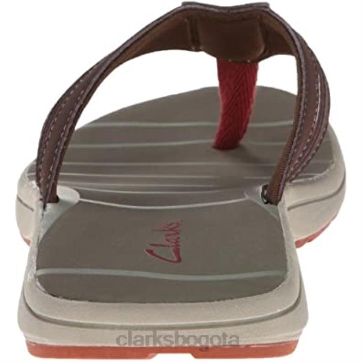 Clarks 0DX8L1782 chanclas whelkie beach marrones clarks unisexo marrón