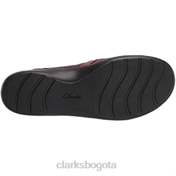 Clarks 0DX8L1793 Mocasines planos clarks cora dream combi de cuero tostado para mujer mujer combinación de cuero color canela