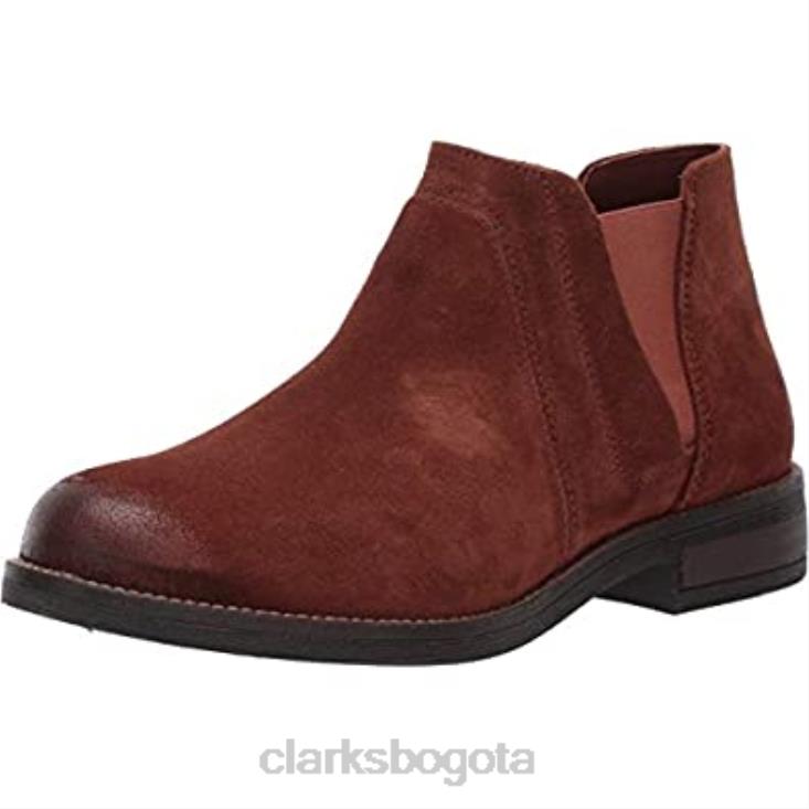 Clarks 0DX8L1798 botas de moda demi beat para mujer clarks de gamuza color canela mujer gamuza color canela