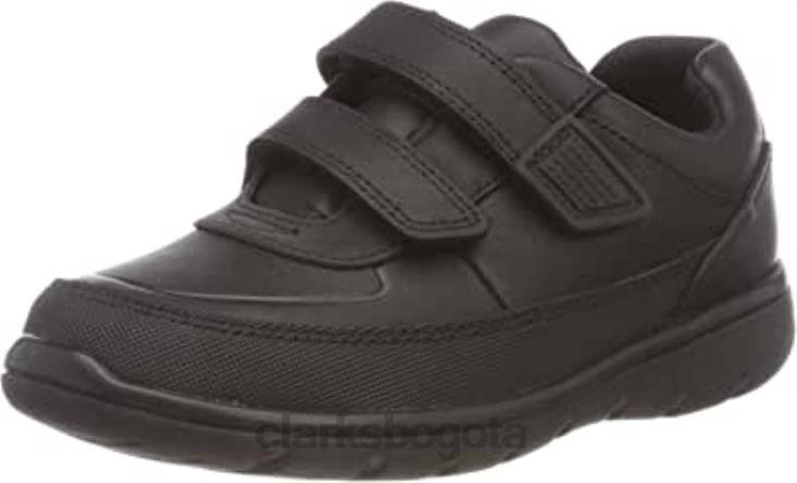 Clarks 0DX8L1799 niño venture walk derbys niño clarks negro niños cuero negro