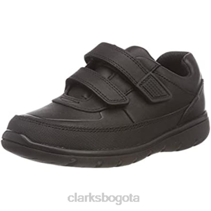Clarks 0DX8L1799 niño venture walk derbys niño clarks negro niños cuero negro