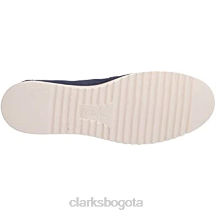 Clarks 0DX8L1805 mocasín serena brynn mujer plano clarks ante azul marino mujer