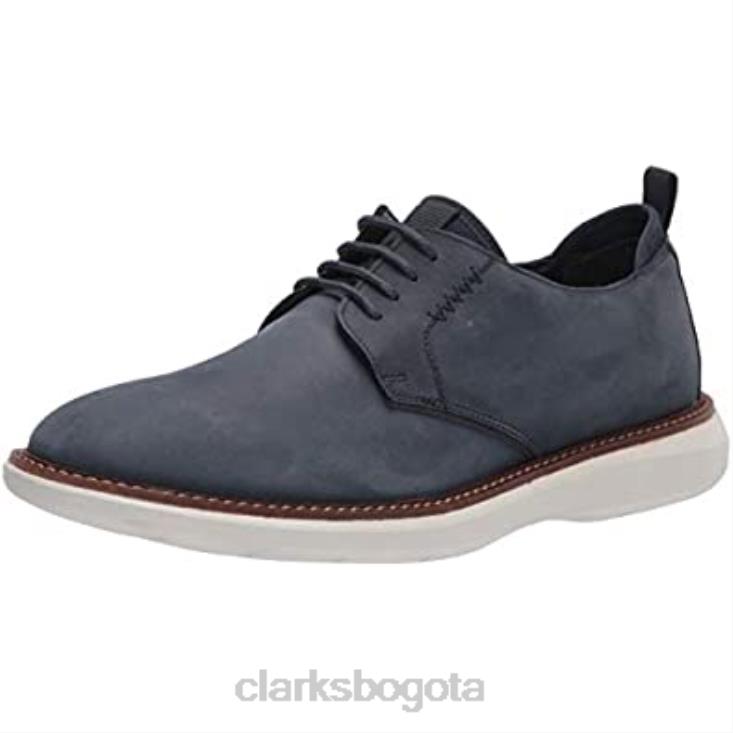 Clarks 0DX8L1807 clarks brant low oxford para hombre nubuck azul marino hombres