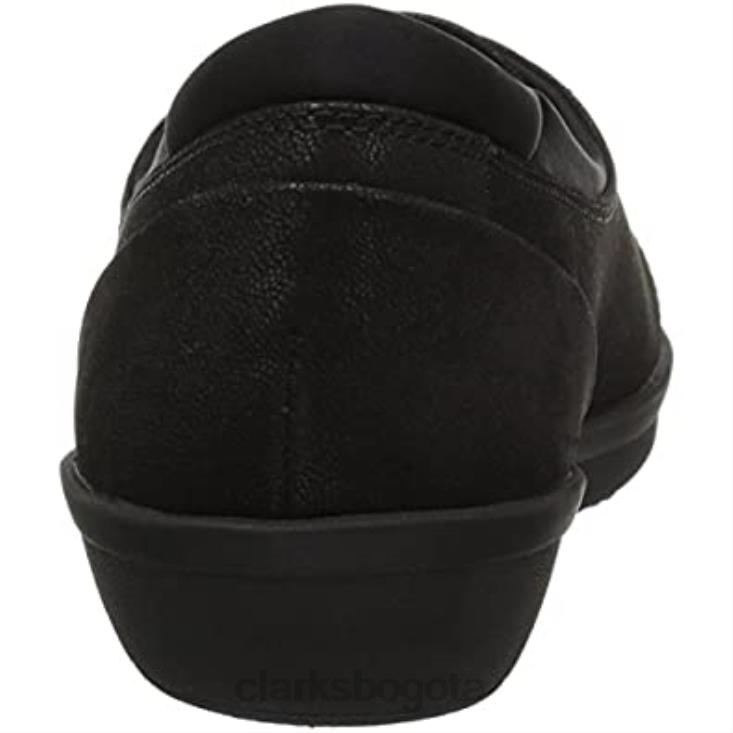 Clarks 0DX8L1816 Mocasín clarks ayla band de nobuk sintético negro para mujer mujer nubuck sintético negro