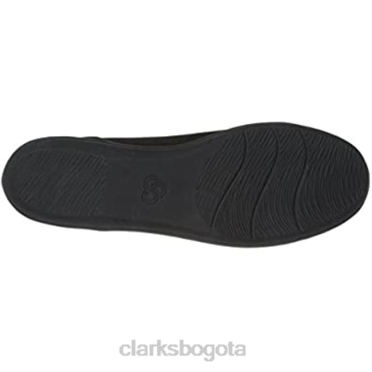 Clarks 0DX8L1816 Mocasín clarks ayla band de nobuk sintético negro para mujer mujer nubuck sintético negro