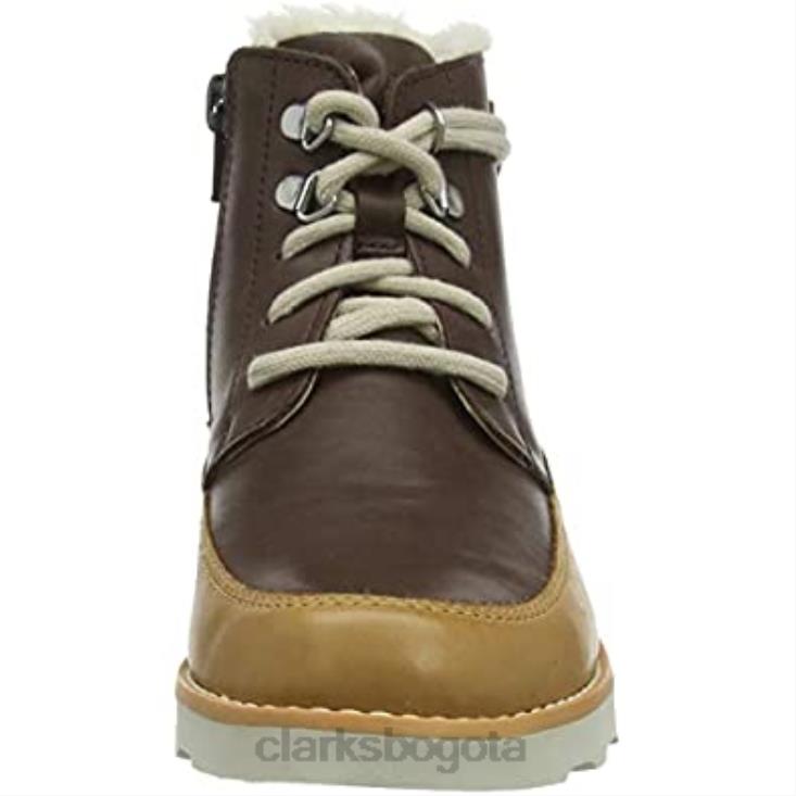 Clarks 0DX8L1817 Botas chukka niño clarks color marrón Crown Warm K niños marrón