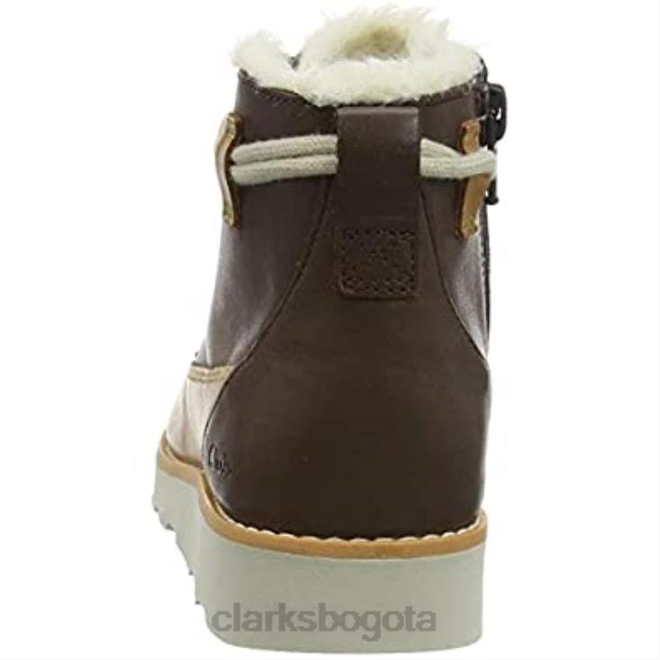 Clarks 0DX8L1817 Botas chukka niño clarks color marrón Crown Warm K niños marrón