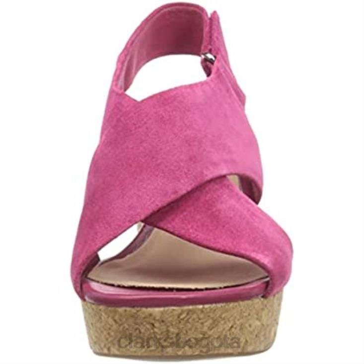 Clarks 0DX8L1819 sandalias con tira al tobillo clarks 261479264 rosa para mujer mujer