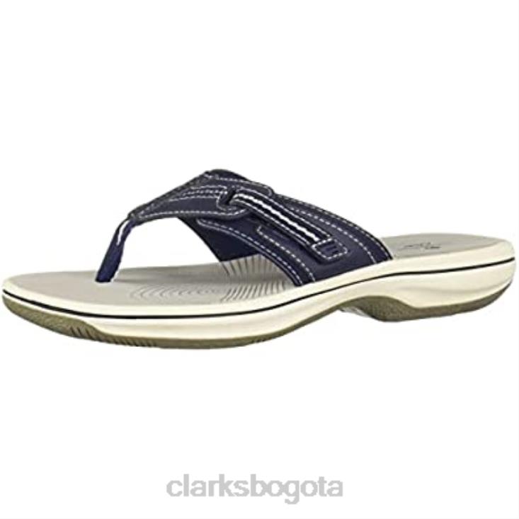Clarks 0DX8L1820 chanclas brinkley jazz de mujer azul marino sintético clarks mujer azul marino sintético