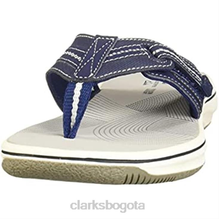 Clarks 0DX8L1820 chanclas brinkley jazz de mujer azul marino sintético clarks mujer azul marino sintético