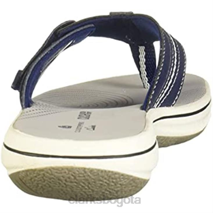 Clarks 0DX8L1820 chanclas brinkley jazz de mujer azul marino sintético clarks mujer azul marino sintético