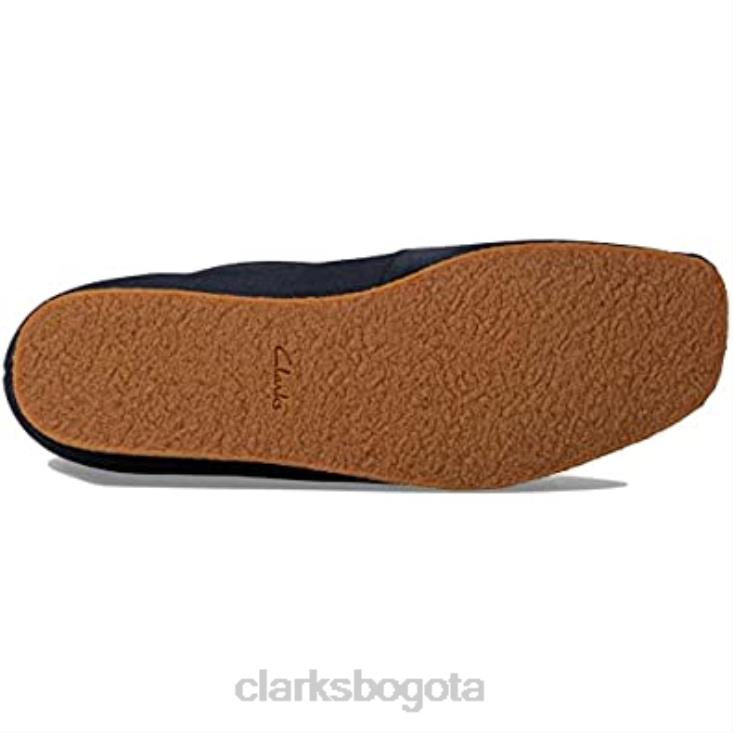 Clarks 0DX8L1823 bota shacre hombre tobillo clarks ante marino hombres gamuza azul marino