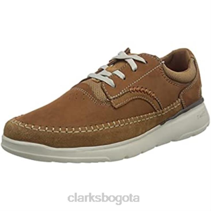 Clarks 0DX8L1826 Zapatilla clarks gaskill lace para hombre de nobuk tostado hombres nubuck bronceado