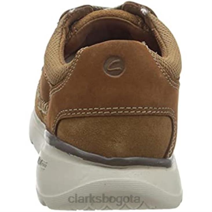Clarks 0DX8L1826 Zapatilla clarks gaskill lace para hombre de nobuk tostado hombres nubuck bronceado