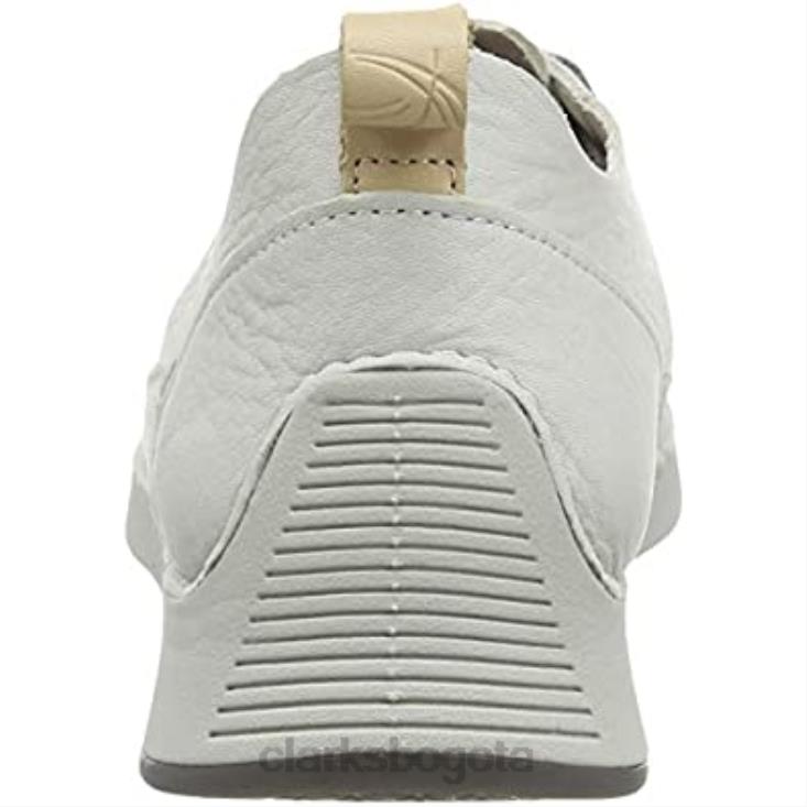 Clarks 0DX8L1832 zapatillas bajas clarks tri spark de cuero blanco para hombre hombres cuero blanco blanco