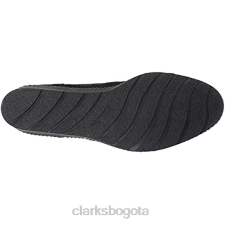 Clarks 0DX8L1835 Botas de moda Clarks Hazen Charm de ante negro para mujer mujer ante negro