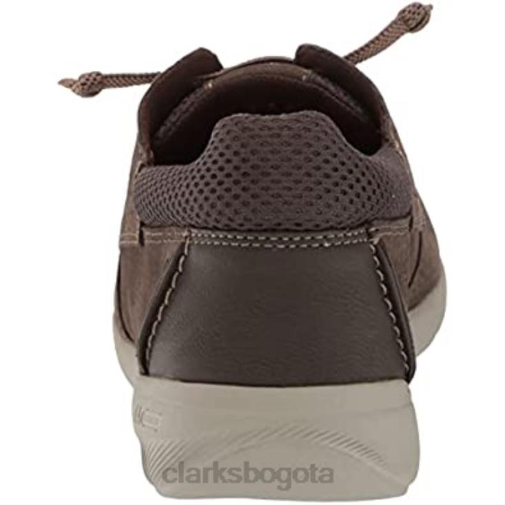 Clarks 0DX8L1838 Zapatilla gorwmoc de hombre de nobuk marrón clarks hombres nubuck marrón