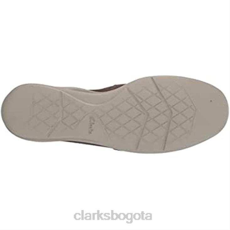 Clarks 0DX8L1838 Zapatilla gorwmoc de hombre de nobuk marrón clarks hombres nubuck marrón
