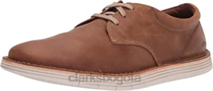 Clarks 0DX8L1839 clarks forge vibe oxford para hombre de cuero tostado hombres cuero marrón