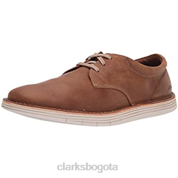Clarks 0DX8L1839 clarks forge vibe oxford para hombre de cuero tostado hombres cuero marrón