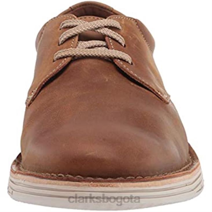 Clarks 0DX8L1839 clarks forge vibe oxford para hombre de cuero tostado hombres cuero marrón