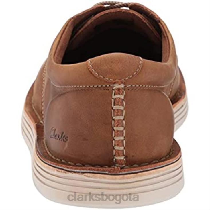 Clarks 0DX8L1839 clarks forge vibe oxford para hombre de cuero tostado hombres cuero marrón