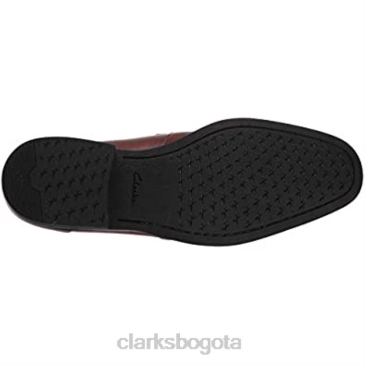 Clarks 0DX8L1853 mocasines clarks gilman free para hombre de cuero tostado hombres cuero marrón