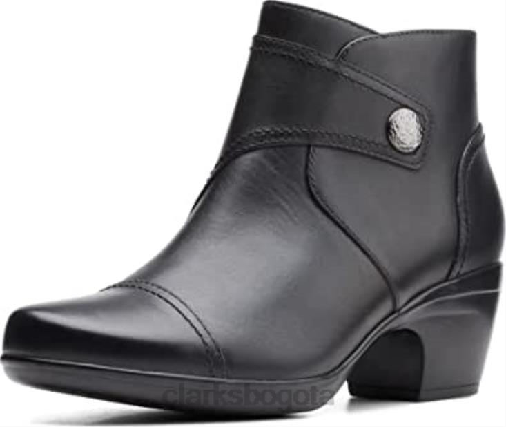 Clarks 0DX8L1854 bota de moda emily calle para mujer clarks de cuero negro mujer cuero negro