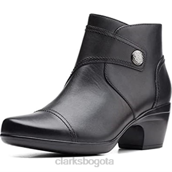 Clarks 0DX8L1854 bota de moda emily calle para mujer clarks de cuero negro mujer cuero negro