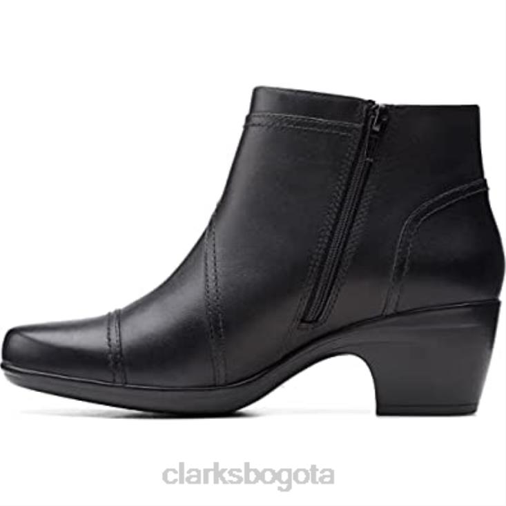 Clarks 0DX8L1854 bota de moda emily calle para mujer clarks de cuero negro mujer cuero negro