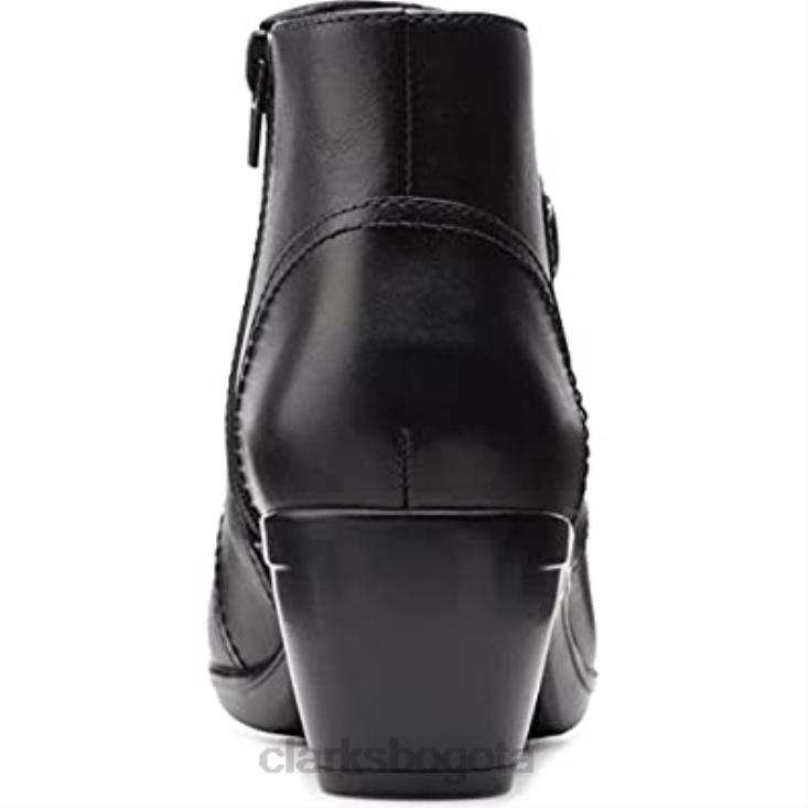 Clarks 0DX8L1854 bota de moda emily calle para mujer clarks de cuero negro mujer cuero negro