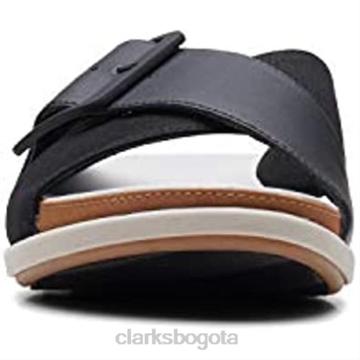 Clarks 0DX8L1859 Sandalia clarks eliza april slide de mujer sintética negra mujer negro sintético
