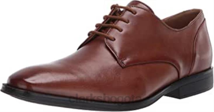 Clarks 0DX8L1862 clarks de cuero tostado gilman plaoxford para hombre hombres