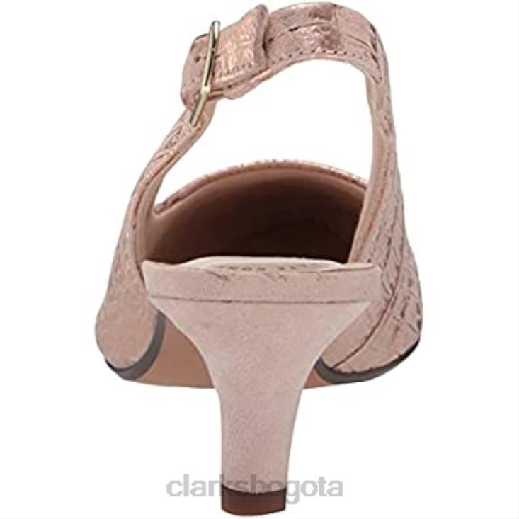 Clarks 0DX8L1868 rosa interés cuero mujer linvale sondra pump clarks mujer