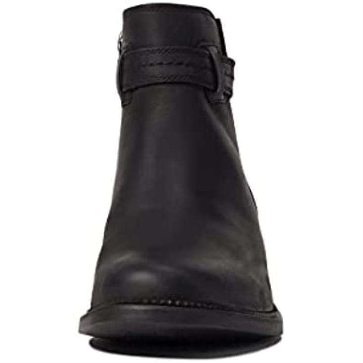 Clarks 0DX8L1875 Botín clarks mujer maye facilidad piel negra mujer cuero negro