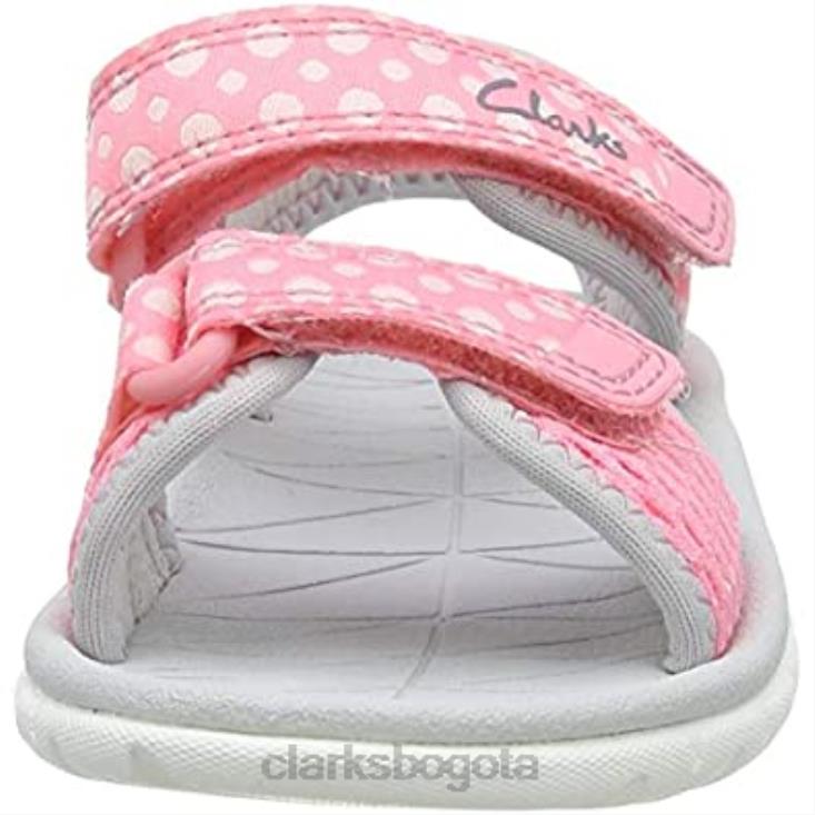 Clarks 0DX8L1876 rosa rosa combi rosa combi sandalias de punta abierta para niña surfing tide clarks niños