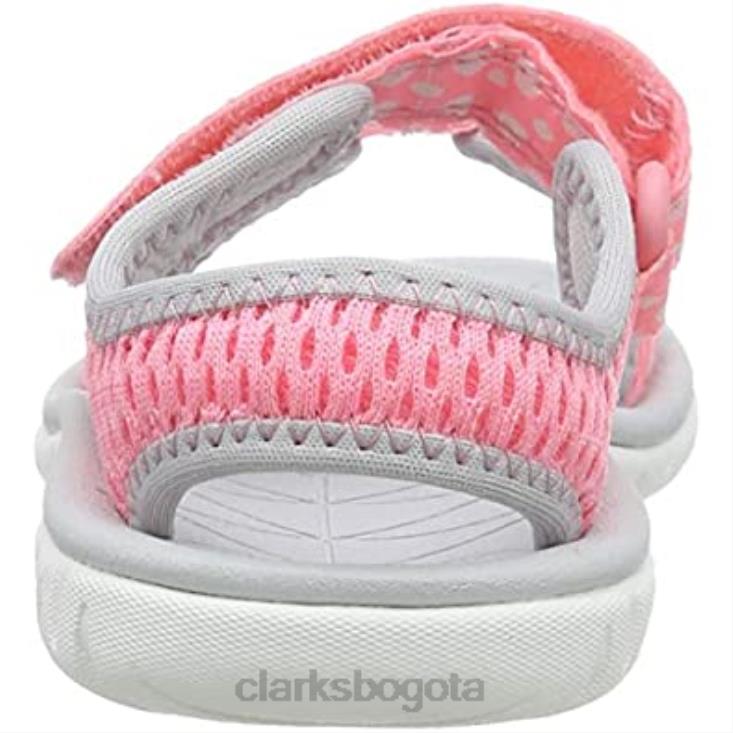 Clarks 0DX8L1876 rosa rosa combi rosa combi sandalias de punta abierta para niña surfing tide clarks niños